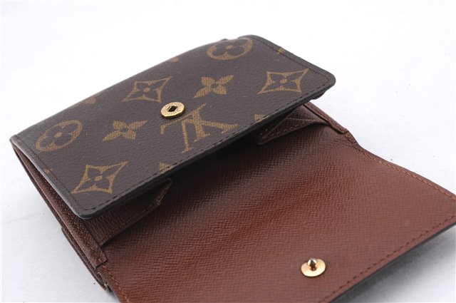 Auth Louis Vuitton Monogram Porte Monnaie Billet Carte Credit M61652 LV 9192D