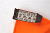 Authentic HERMES Carre 65 Scarf "ETRIERS" Silk Orange Box 9194D