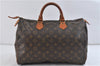 Authentic Louis Vuitton Monogram Speedy 35 Hand Bag M41524 LV 9195C