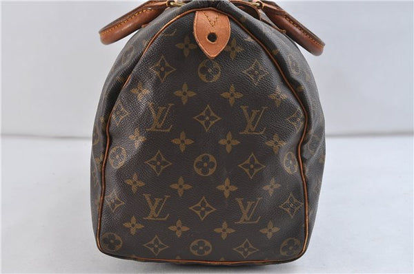 Authentic Louis Vuitton Monogram Speedy 35 Hand Bag M41524 LV 9195C