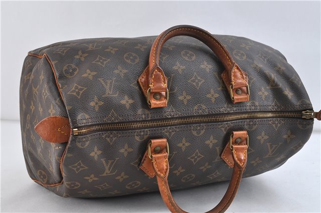 Authentic Louis Vuitton Monogram Speedy 35 Hand Bag M41524 LV 9195C