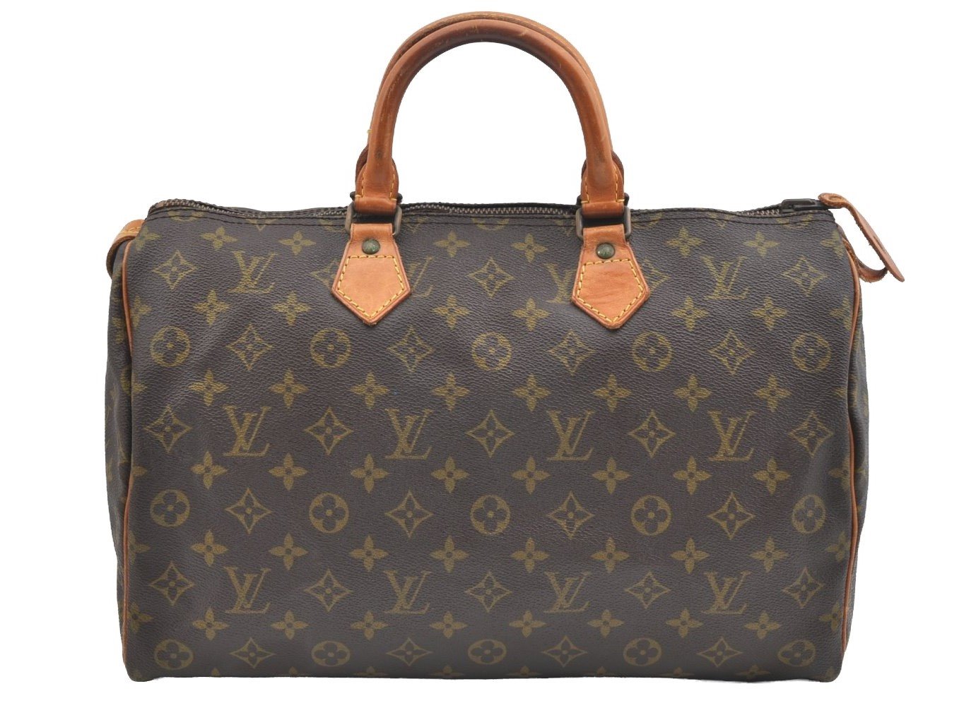 Auth Louis Vuitton Monogram Speedy 35 Hand Boston Bag Old Model LV Junk 9195H