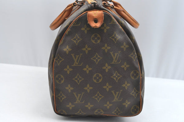 Auth Louis Vuitton Monogram Speedy 35 Hand Boston Bag Old Model LV Junk 9195H