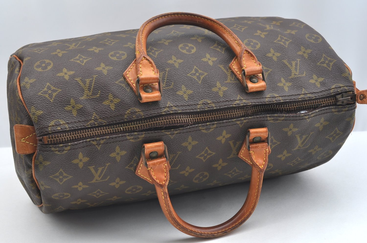 Auth Louis Vuitton Monogram Speedy 35 Hand Boston Bag Old Model LV Junk 9195H