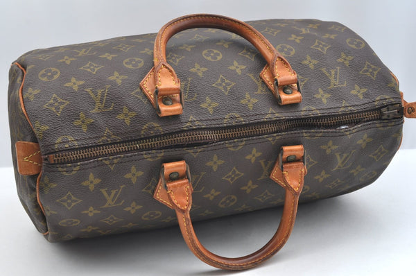 Auth Louis Vuitton Monogram Speedy 35 Hand Boston Bag Old Model LV Junk 9195H