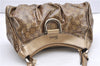 Authentic GUCCI GG Crystal Abbey Shoulder Bag PVC Leather 190525 Brown 9197F
