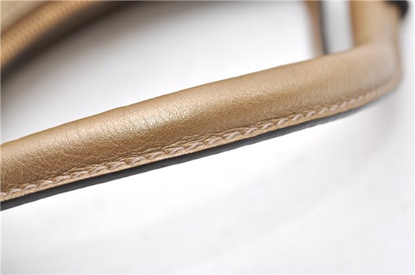 Authentic GUCCI GG Crystal Abbey Shoulder Bag PVC Leather 190525 Brown 9197F