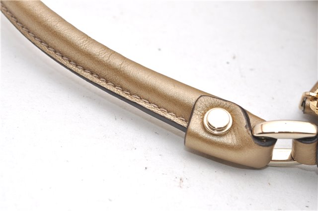 Authentic GUCCI GG Crystal Abbey Shoulder Bag PVC Leather 190525 Brown 9197F