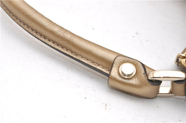 Authentic GUCCI GG Crystal Abbey Shoulder Bag PVC Leather 190525 Brown 9197F