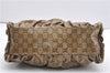 Authentic GUCCI GG Crystal Abbey Shoulder Bag PVC Leather 190525 Brown 9197F