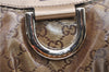 Authentic GUCCI GG Crystal Abbey Shoulder Bag PVC Leather 190525 Brown 9197F