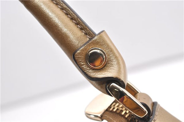 Authentic GUCCI GG Crystal Abbey Shoulder Bag PVC Leather 190525 Brown 9197F