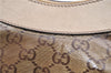 Authentic GUCCI GG Crystal Abbey Shoulder Bag PVC Leather 190525 Brown 9197F