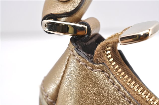 Authentic GUCCI GG Crystal Abbey Shoulder Bag PVC Leather 190525 Brown 9197F