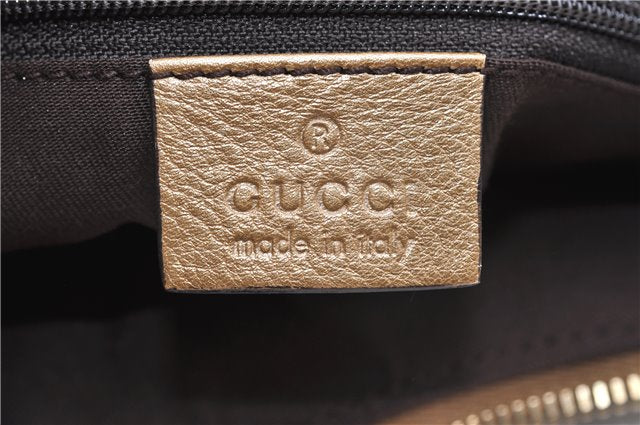 Authentic GUCCI GG Crystal Abbey Shoulder Bag PVC Leather 190525 Brown 9197F