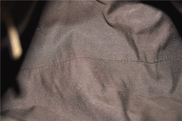 Authentic GUCCI GG Crystal Abbey Shoulder Bag PVC Leather 190525 Brown 9197F