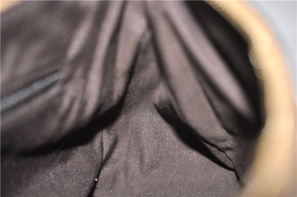 Authentic GUCCI GG Crystal Abbey Shoulder Bag PVC Leather 190525 Brown 9197F