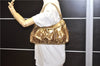 Authentic GUCCI GG Crystal Abbey Shoulder Bag PVC Leather 190525 Brown 9197F