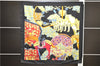 Authentic HERMES Carre 90 Scarf "ART DES STEPPES" Silk Black 9199D