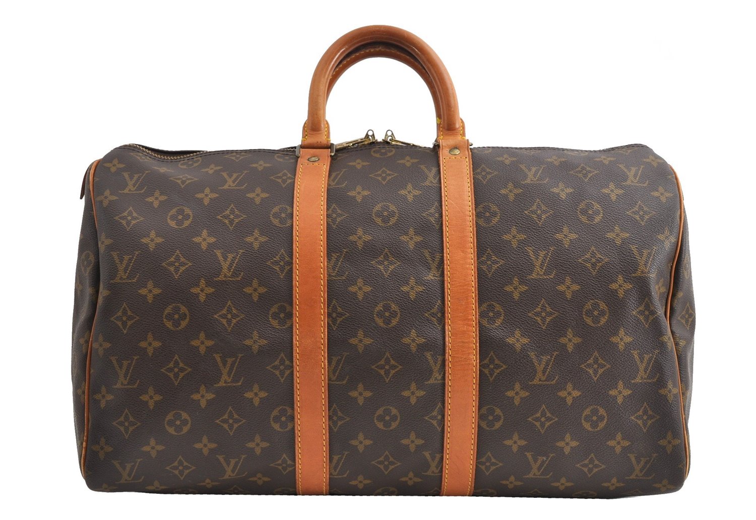 Authentic Louis Vuitton Monogram Keepall 45 Travel Boston Bag M41428 LV 9199F