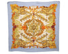 Authentic HERMES Carre 90 Scarf "Au Pays de Cocagne" Silk Light Blue 9201D