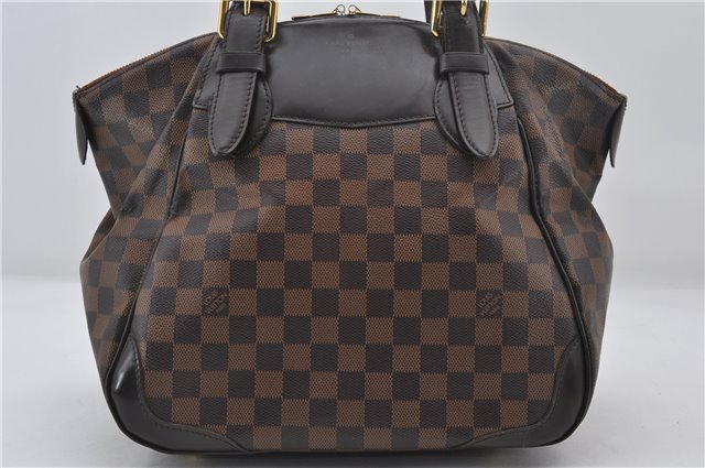 Authentic Louis Vuitton Damier Verona MM Shoulder Boston Bag N41118 LV 9201E