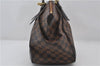 Authentic Louis Vuitton Damier Verona MM Shoulder Boston Bag N41118 LV 9201E