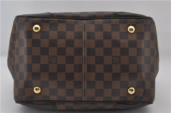 Authentic Louis Vuitton Damier Verona MM Shoulder Boston Bag N41118 LV 9201E