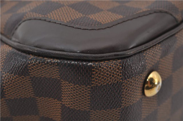 Authentic Louis Vuitton Damier Verona MM Shoulder Boston Bag N41118 LV 9201E