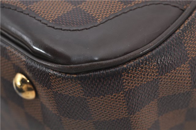 Authentic Louis Vuitton Damier Verona MM Shoulder Boston Bag N41118 LV 9201E