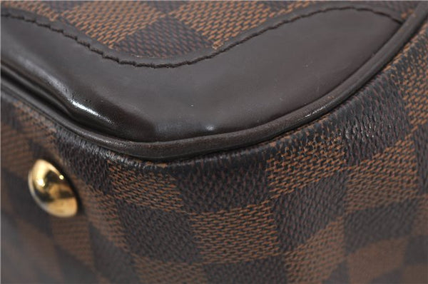 Authentic Louis Vuitton Damier Verona MM Shoulder Boston Bag N41118 LV 9201E