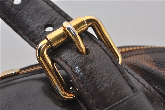 Authentic Louis Vuitton Damier Verona MM Shoulder Boston Bag N41118 LV 9201E