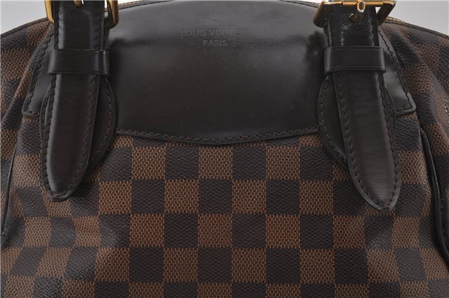 Authentic Louis Vuitton Damier Verona MM Shoulder Boston Bag N41118 LV 9201E