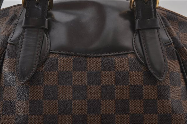 Authentic Louis Vuitton Damier Verona MM Shoulder Boston Bag N41118 LV 9201E