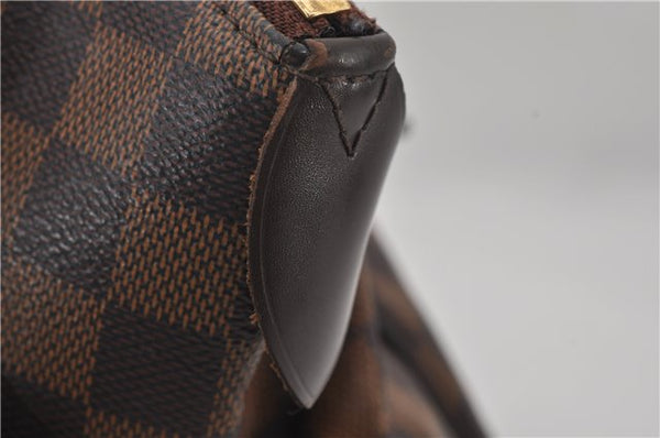 Authentic Louis Vuitton Damier Verona MM Shoulder Boston Bag N41118 LV 9201E