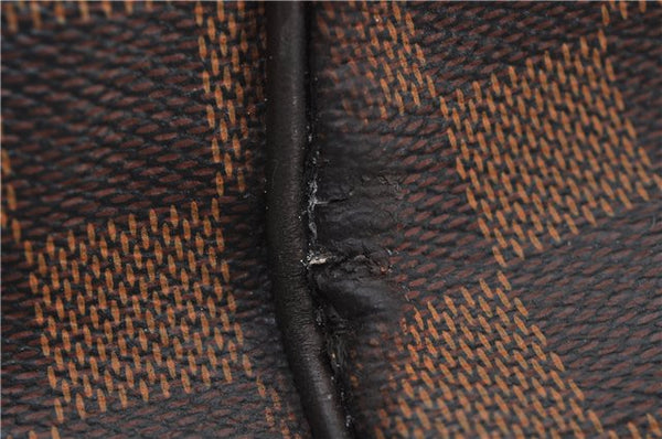 Authentic Louis Vuitton Damier Verona MM Shoulder Boston Bag N41118 LV 9201E