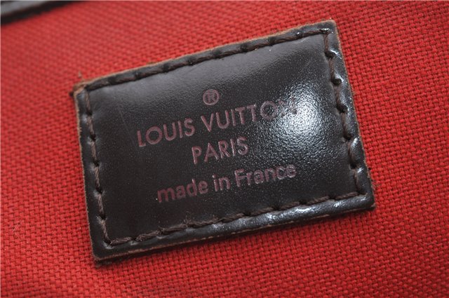 Authentic Louis Vuitton Damier Verona MM Shoulder Boston Bag N41118 LV 9201E