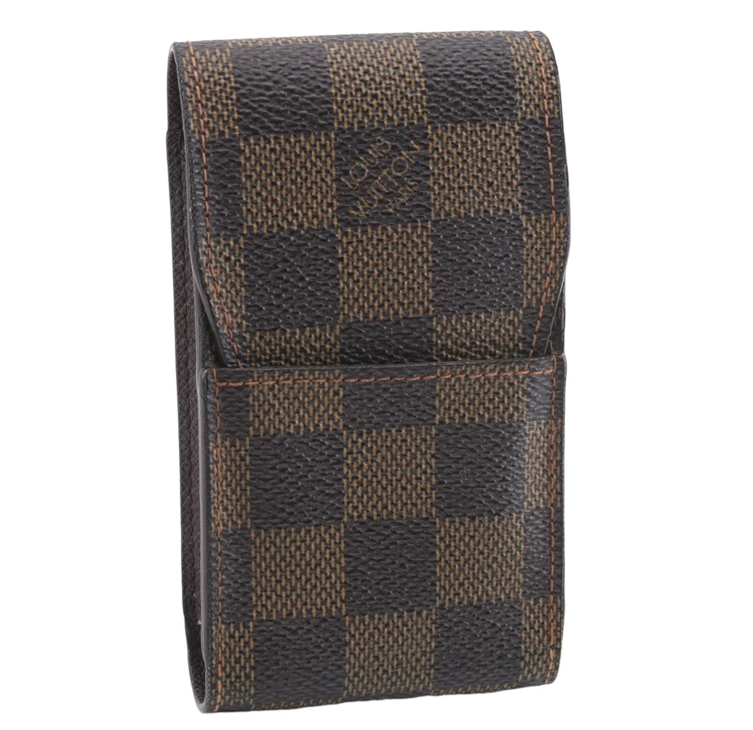Authentic Louis Vuitton Damier Etui Cigarette Case N63024 LV 9204D