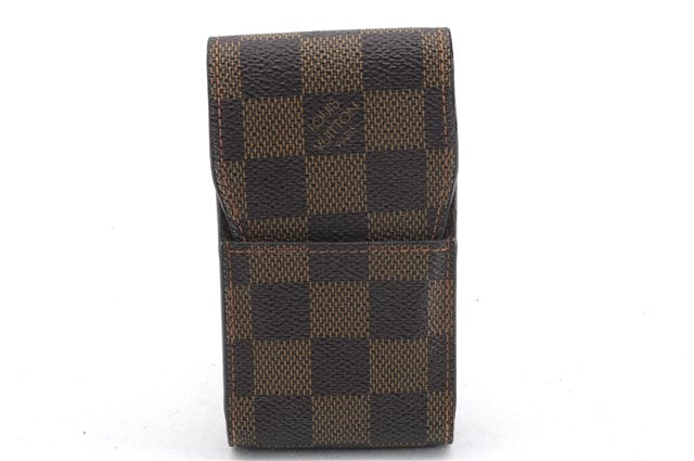 Authentic Louis Vuitton Damier Etui Cigarette Case N63024 LV 9204D
