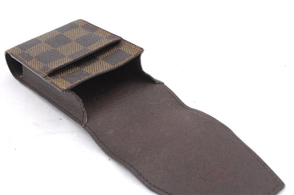 Authentic Louis Vuitton Damier Etui Cigarette Case N63024 LV 9204D