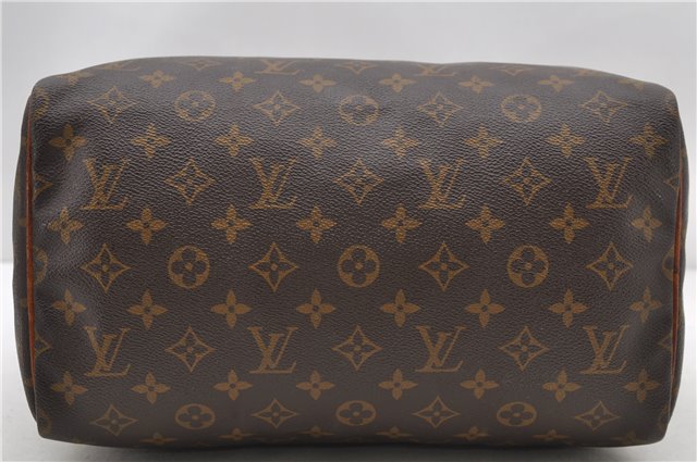 Authentic Louis Vuitton Monogram Speedy 30 Hand Bag Purse M41526 LV 9221C