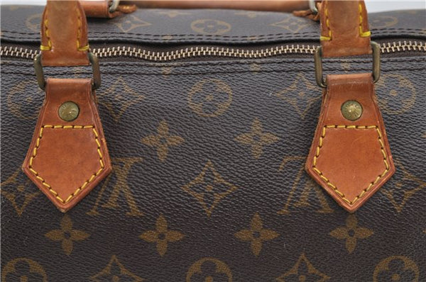 Authentic Louis Vuitton Monogram Speedy 30 Hand Bag Purse M41526 LV 9221C