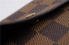 Authentic Louis Vuitton Damier Porte Tresor Etui Papier Wallet N61202 LV 9222D