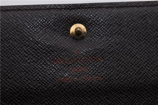 Authentic Louis Vuitton Damier Porte Tresor Etui Papier Wallet N61202 LV 9222D