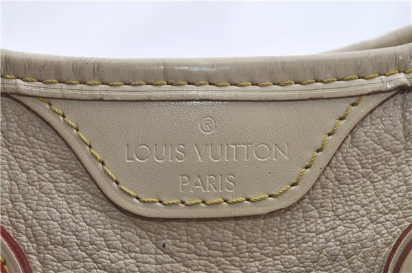 Authentic Louis Vuitton Suhali Le Majestueux Tote Bag White M95651 LV 9223C