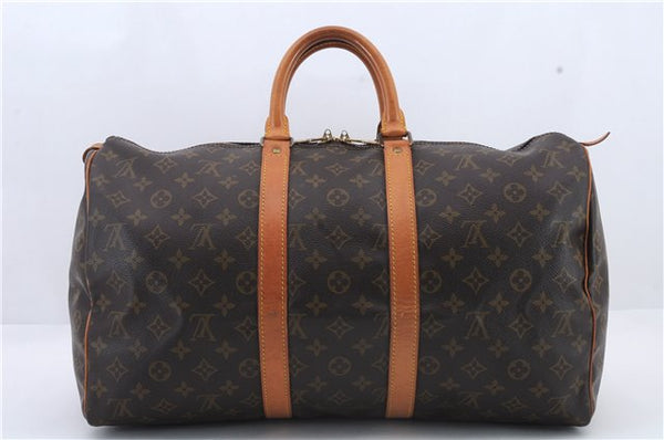 Authentic Louis Vuitton Monogram Keepall 45 Boston Bag M41428 LV 9224C