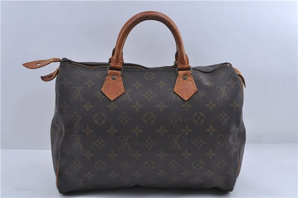 Authentic Louis Vuitton Monogram Speedy 30 Hand Bag Purse M41526 LV 9227C