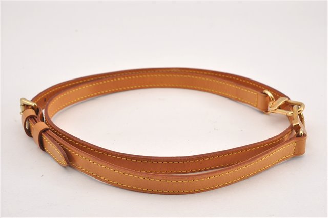 Authentic Louis Vuitton Leather Shoulder Strap Beige 40.9-47.8