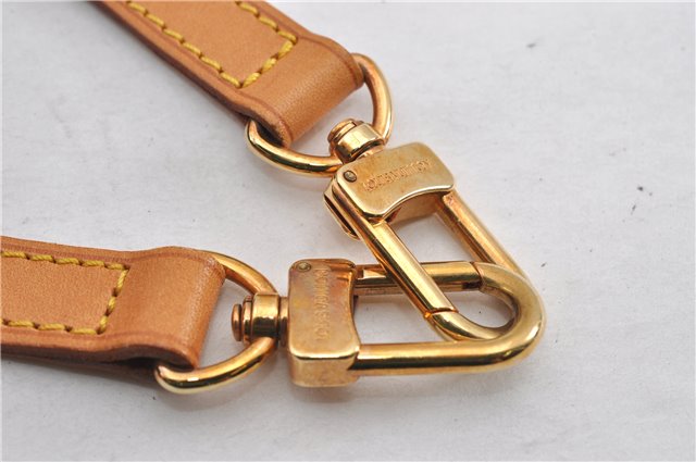 Authentic Louis Vuitton Leather Shoulder Strap Beige 40.9-47.8