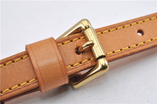 Authentic Louis Vuitton Leather Shoulder Strap Beige 40.9-47.8